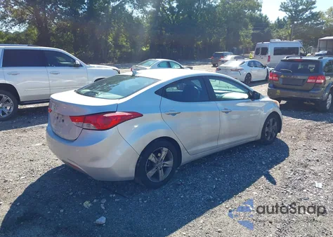 2011 Hyundai Elantra Gls (Ulsan Plant) из США, поврежденный, VIN KMHDH4AEXBU143010